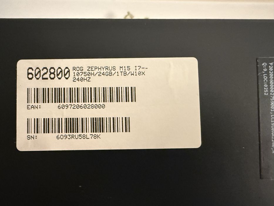 Laptop Asus Rog GU502L