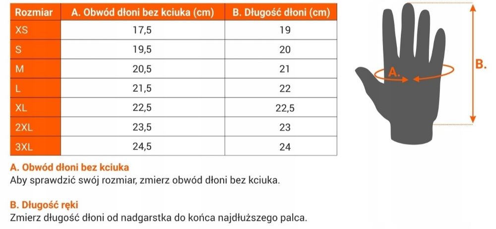 Rękawiczki rowerowe długie Rogelli, nowe,  rozmiar XL