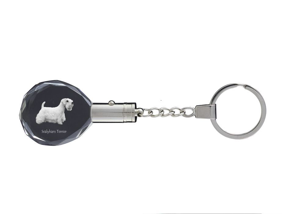 Sealyham Terrier brelok do kluczy owalny z koniem Art-Dog