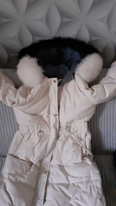 Kurtka puchowa z lisem