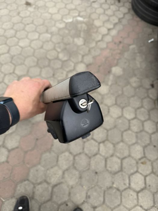 Oryginalny bagaznik dachowy Skoda Fabia III 120 cm stan dobry