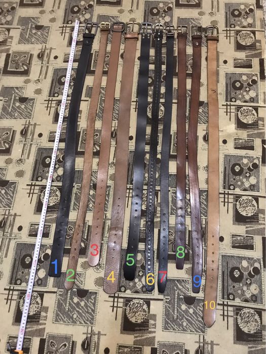 Ремни ремінь шкіряні кожані чоловічі б/у в гарному стані