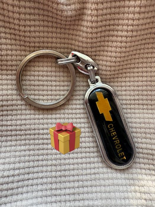 Емблема -напис Chevrolet Шевроле 195*18мм + брелок у подарунок