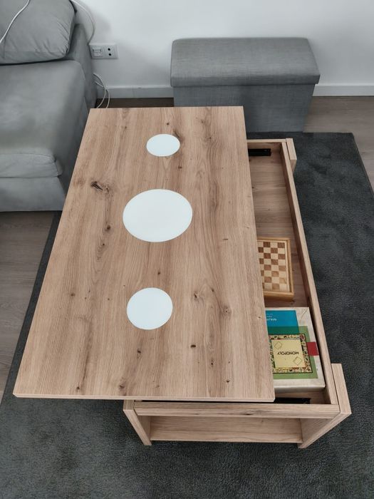 Mesa de centro extensível