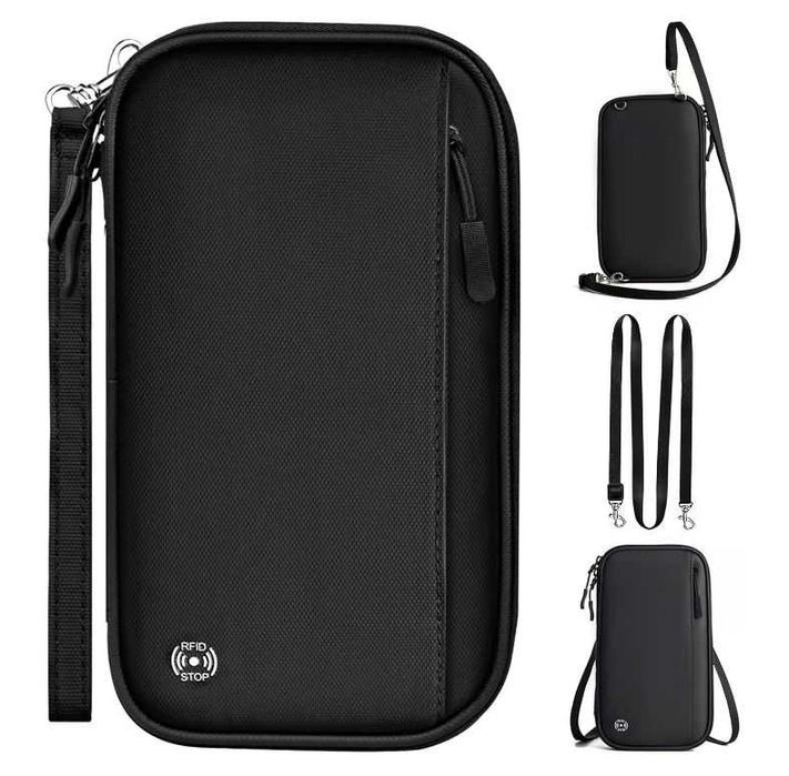 Organizer Podróżny Portfel Na Dokument Travel Case blokerem RFID