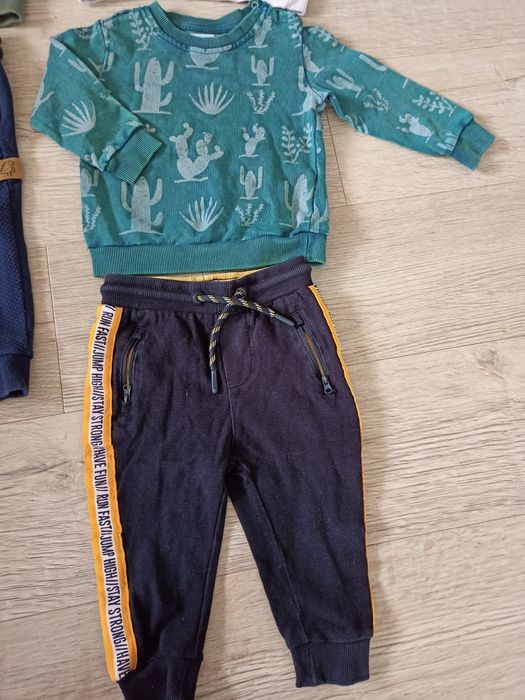 Dresy spodnie dresowe 80 86 zara reserved 2 szt