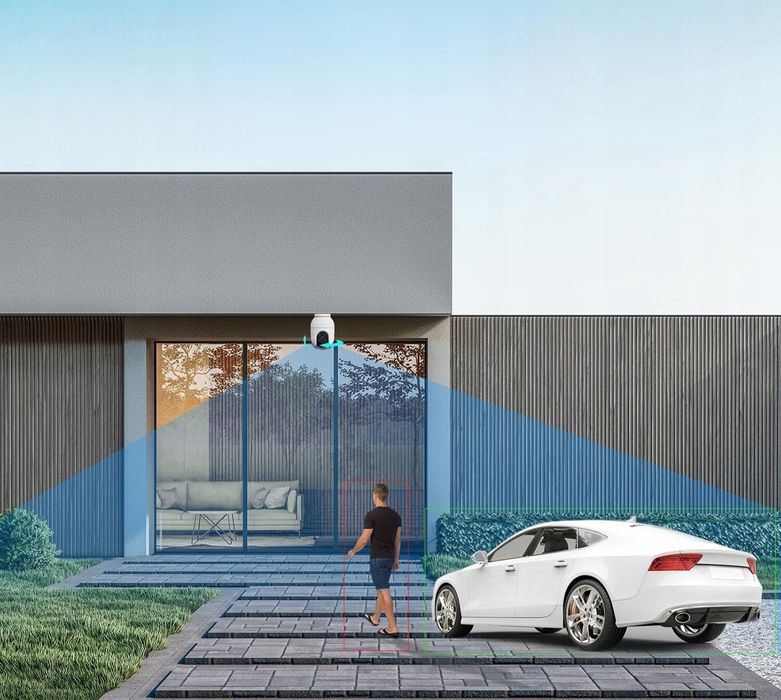 Kamera Obrotowa IP EZVIZ 3K 5MP Wi-Fi Kolor Noc Detekcja IP65 Audio