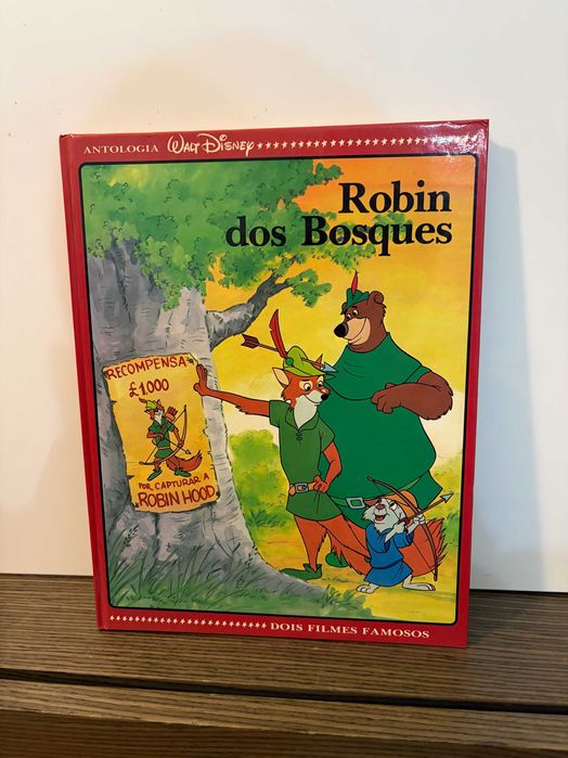 Livro Disney "Robin dos Bosques / Os Três Porquinhos" 1988 - Como novo