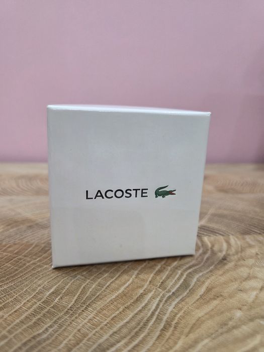 Nowy męski czarny zegarek lacoste