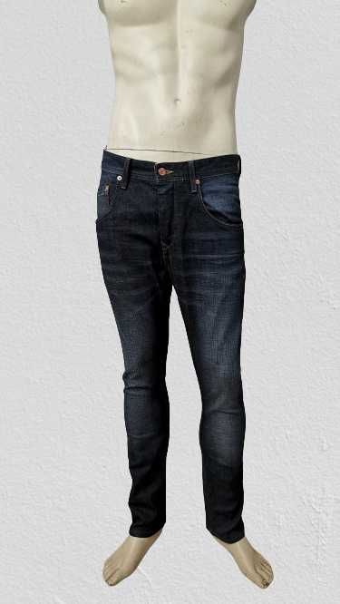 RIVER ISLAND Skinny Tapered - Męskie Spodnie Jeansowe 30/32 j. Nowe