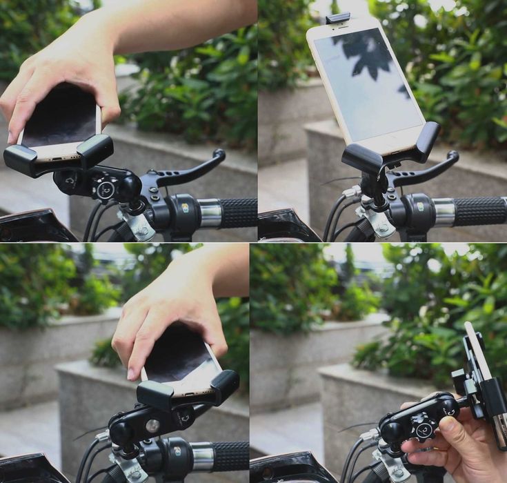 Мототримач телефону Cliff Top. Металеве кріплення телефону на мотоцикл