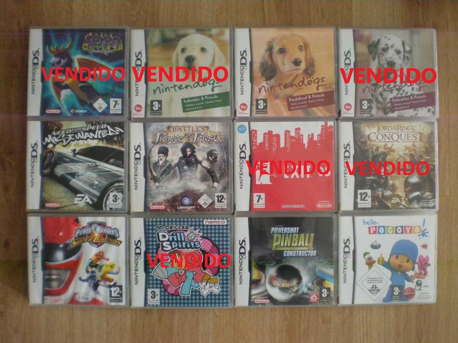 Nintendo DS - 33 jogos - todos com caixa