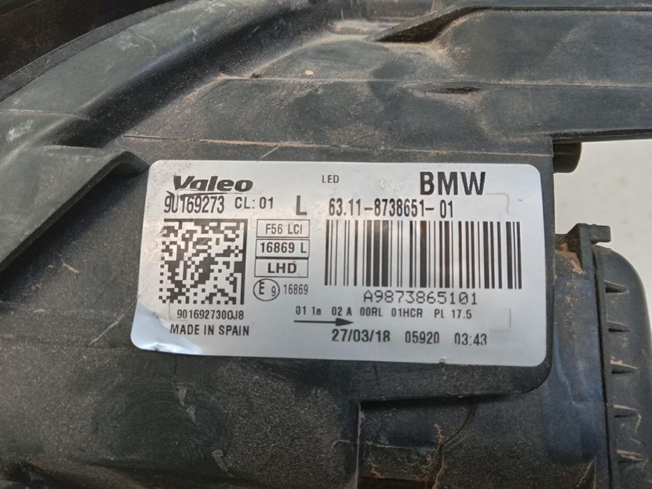 Farol Esquerdo Bmw Mini