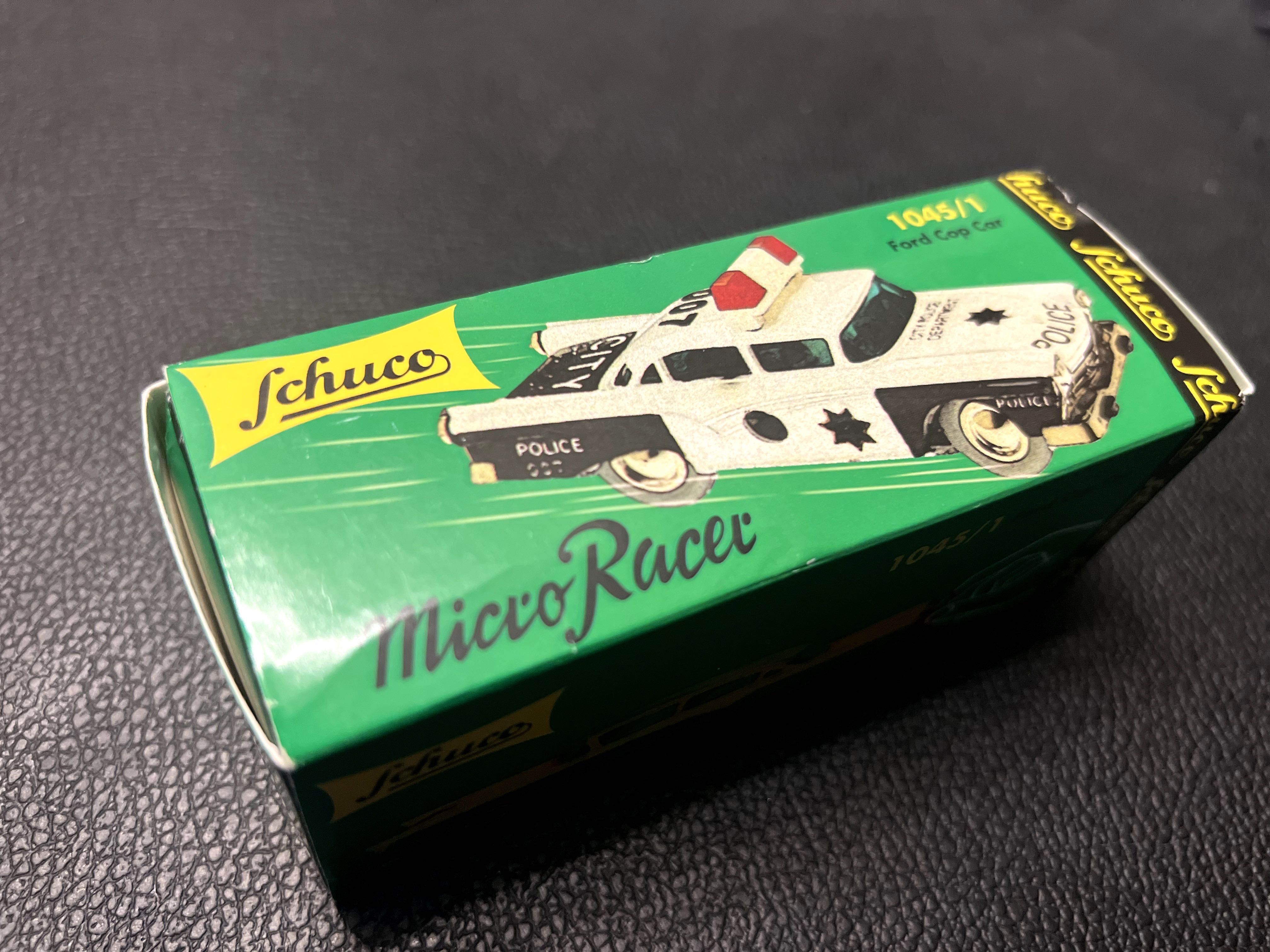 Schuco Micro Racer Fairlane Police, 1045/1, nakręcany na
