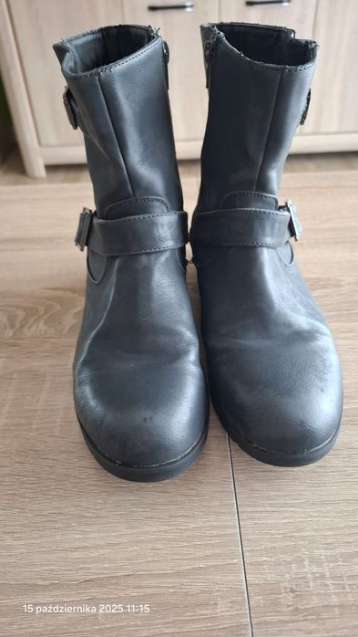 Botki szare damskie