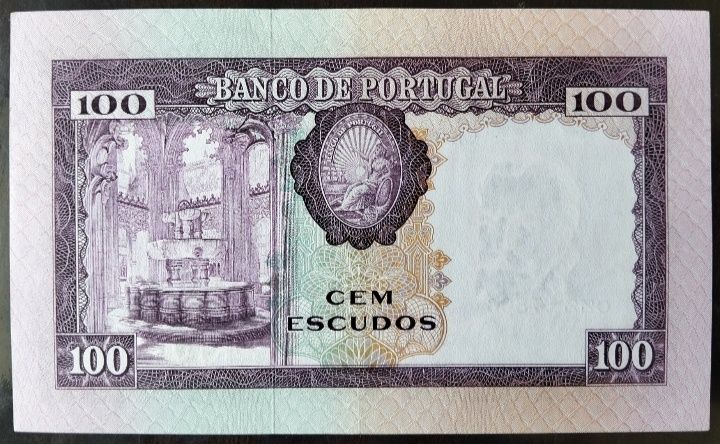 Lote 2 Notas 100$ 1961 Pedro Nunes 2 Delas Estado Novas