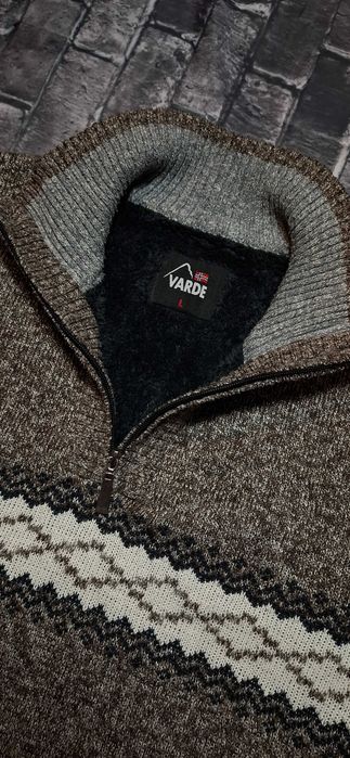 Varde sweter męski ,,na misiu", norweski futerkowy, outdoor trekking