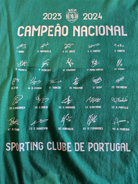 T-shirt Sporting campeão 23/24