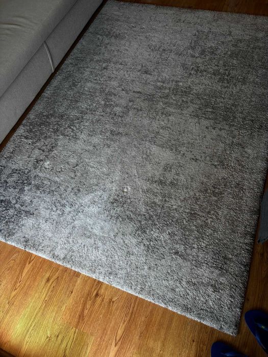 IKEA STANGERUM Tapete, cinzento, pelo comprido