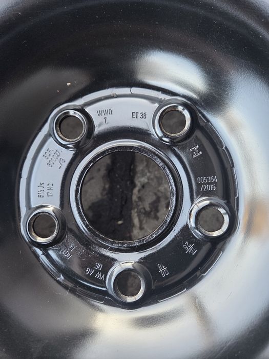 Стальні диски з датчиками тиску r17, 5×112, Volkswagen Tiguan, Skoda