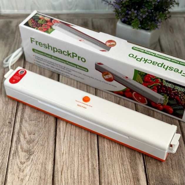 Вакууматор Freshpack Pro HQ-1 + Пакети / Вакуумний пакувальник