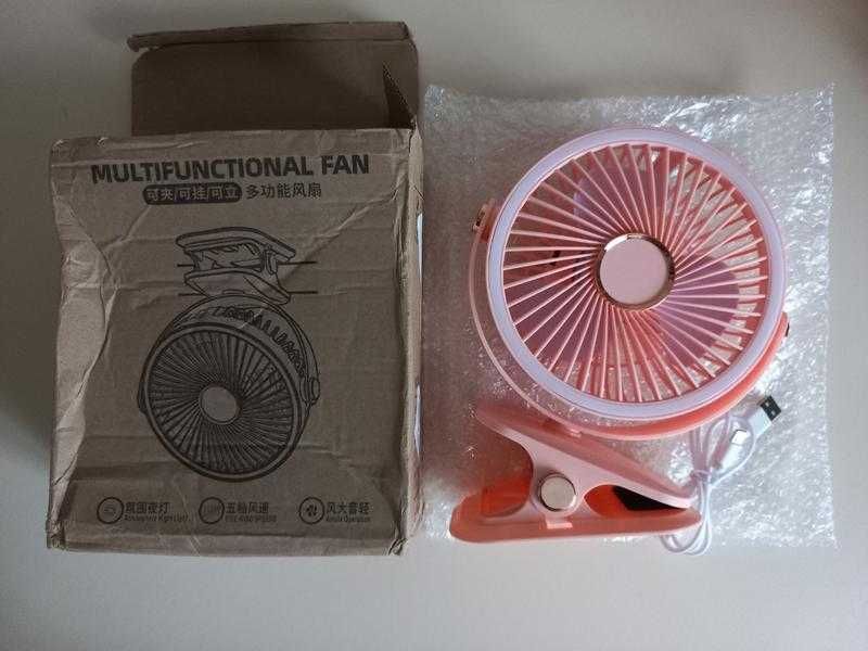 Портативный вентилятор на прищепке НОВЫЙ
