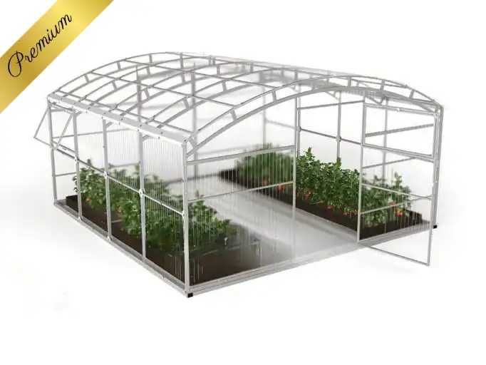 Szklarnia Ogrodowa 4m BOTANIC – Poliwęglan, Stal Ocynk, Całoroczna!