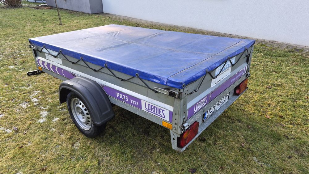 Przyczepa burtowa LORRIES PR75-2313 / RESOR / 2,34m  x 1,34m / DMC 750