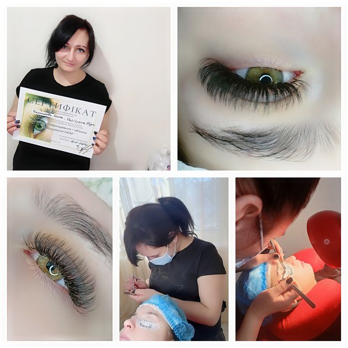 Навчання по нарощенню вій, обучение базовый курс по наращиванию ресниц