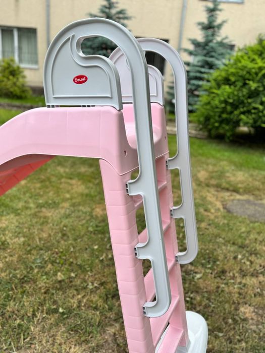 Дитячий ігровий набір Doloni колір Пудра будинок гірка пісочниця горка