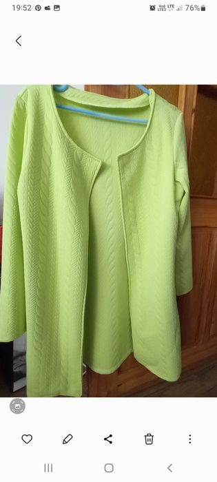 Kardigan damski w tłoczony wzór