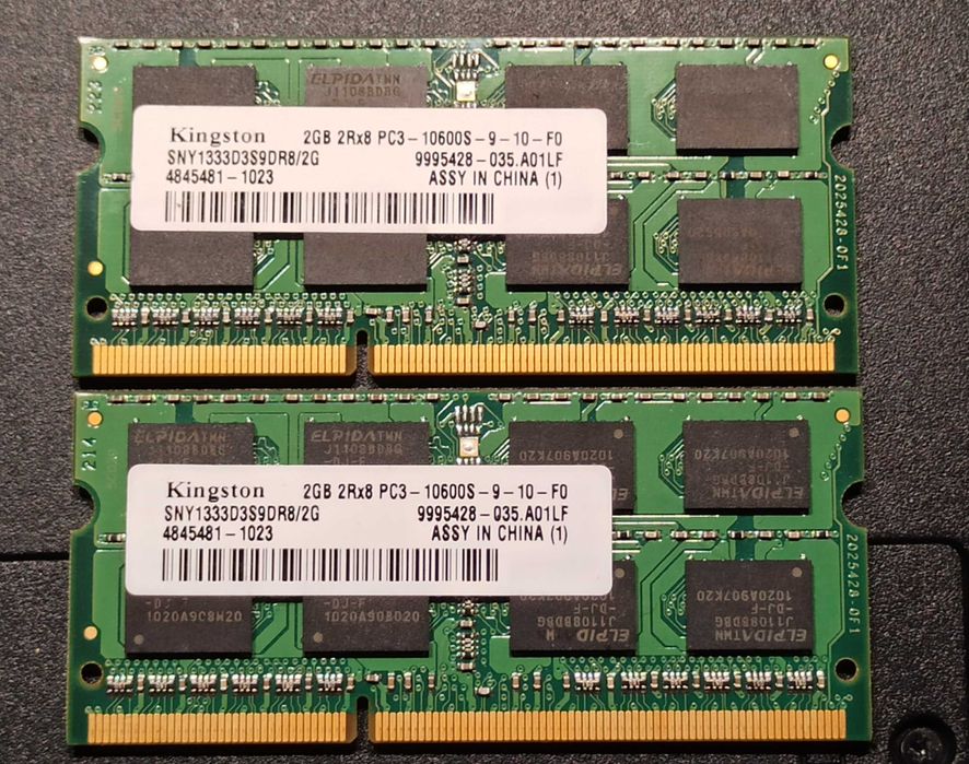 Pamięć RAM KINGSTON 2x2GB 1333 MHz SNY1333D3S9DR8 (DDR3, PC3-10600S)