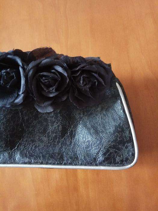 Bolsa de toilette em pele marmoreada