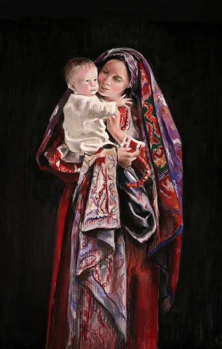 MADONNA / suchy pastel / sztuka współczesna