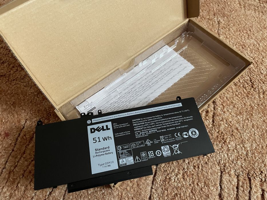 Нова АКБ Dell G5M10, 7,4v, 7200mAh, 51Wh