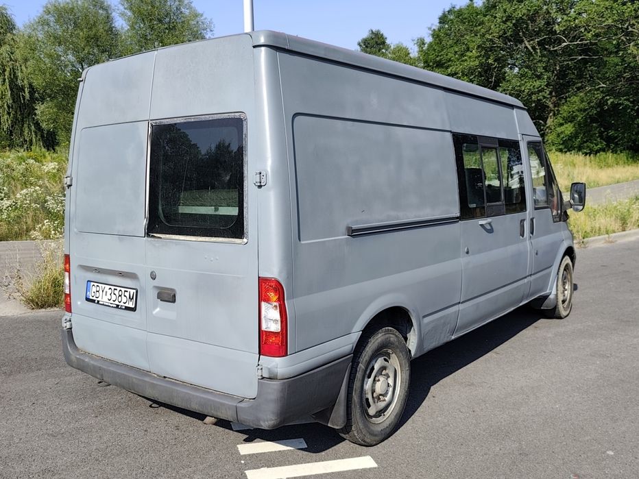 Ford Transit 2.0d, 2006r, kamper/dostawczak, ciężarowy 9 osób.