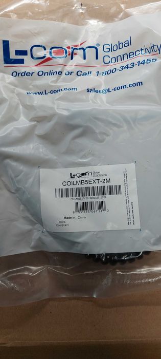 Przewód, Kabel USB, Wtyk Mini B na gniazdo Mini B, 2 m, 6.6 ft, Czarny