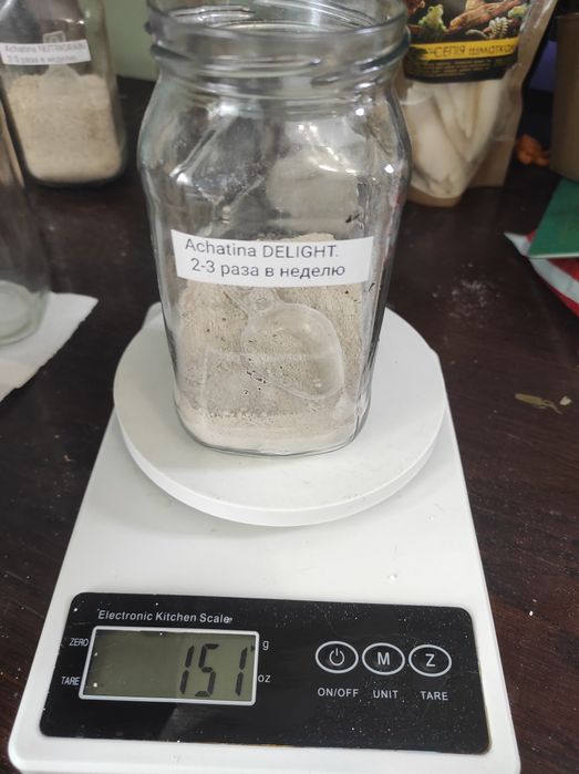 Сепия, корм для улиток ахатин, гигрометр, гаммарус