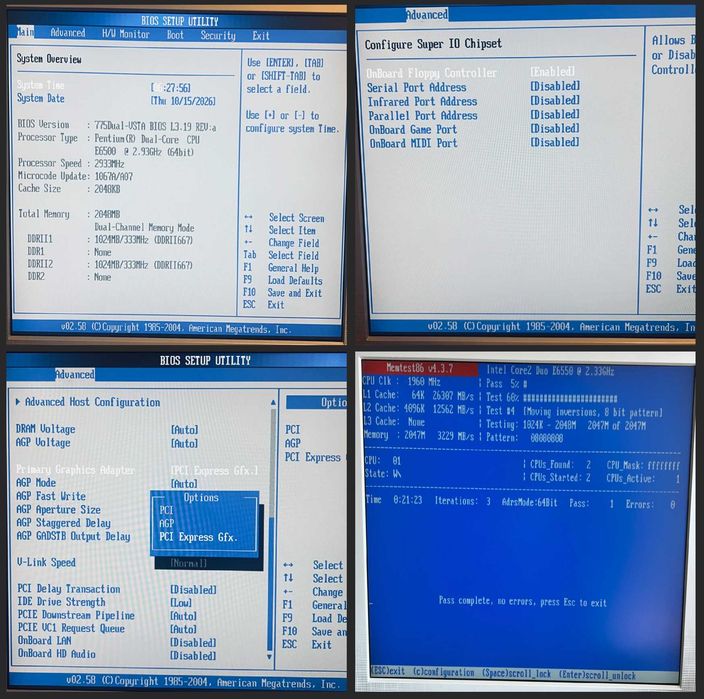 ASRock 775Dual-VSTA Socket 775 AGP Dual-Core GeForce Audigy Windows 98 XP MS-DOS TESTADO