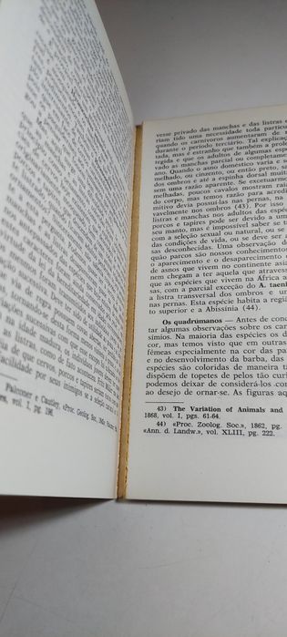 A Origem do Homem e a Seleção Sexual - Charles Darwin (1976)