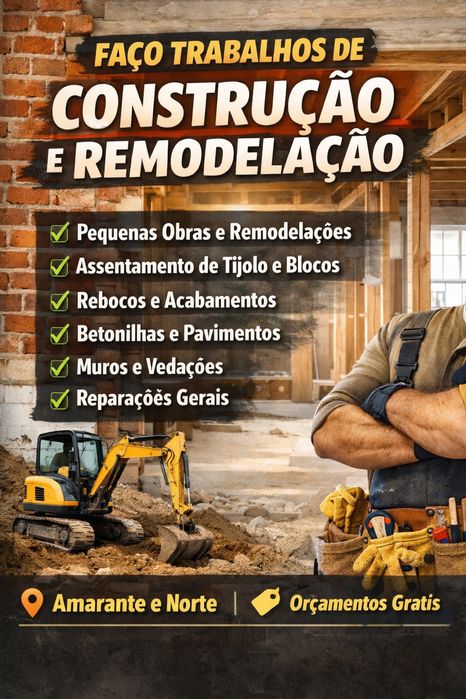 Obras e manutenção 
Realiz