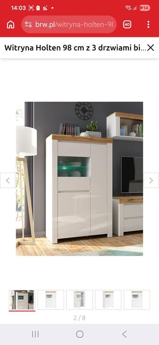 Witryna Holten Black Red White