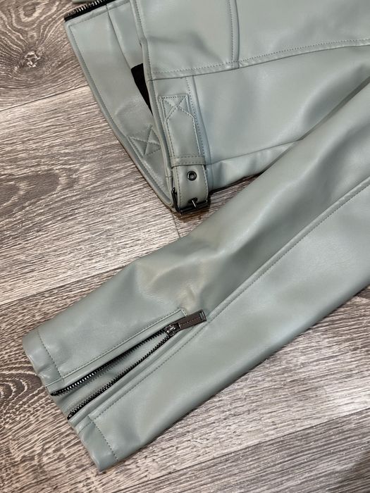 Куртка кожанка, колір ментол, нова, розмір М