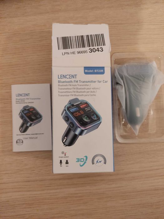 LENCENT 5.3 nadajnik transmiter FM bluetooth bt23r