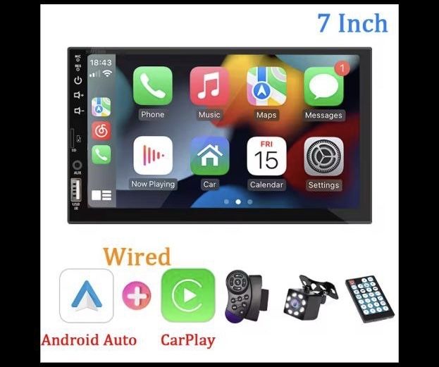 Універсальна андроїд магнітола  з CarPlay + AndroidAuto + Камера