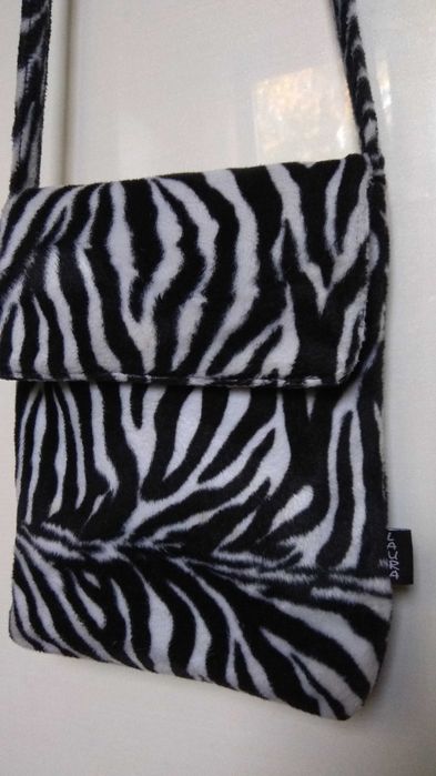 Школьная детская сумка клатч мех бисер паетки