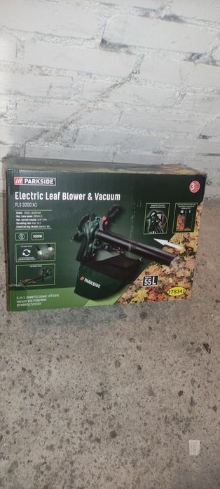 Dmuchawa do liści, trawy 3000W jak nowa
