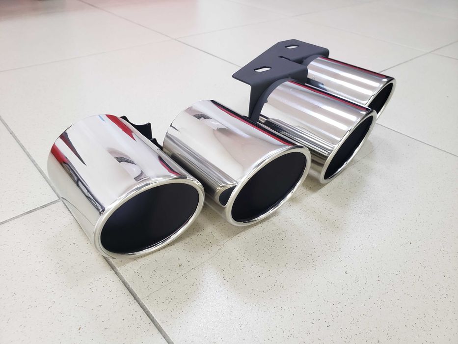Насадки на выхлоп на audi A4 B8.5 2011-15 год в стиле S-line s4