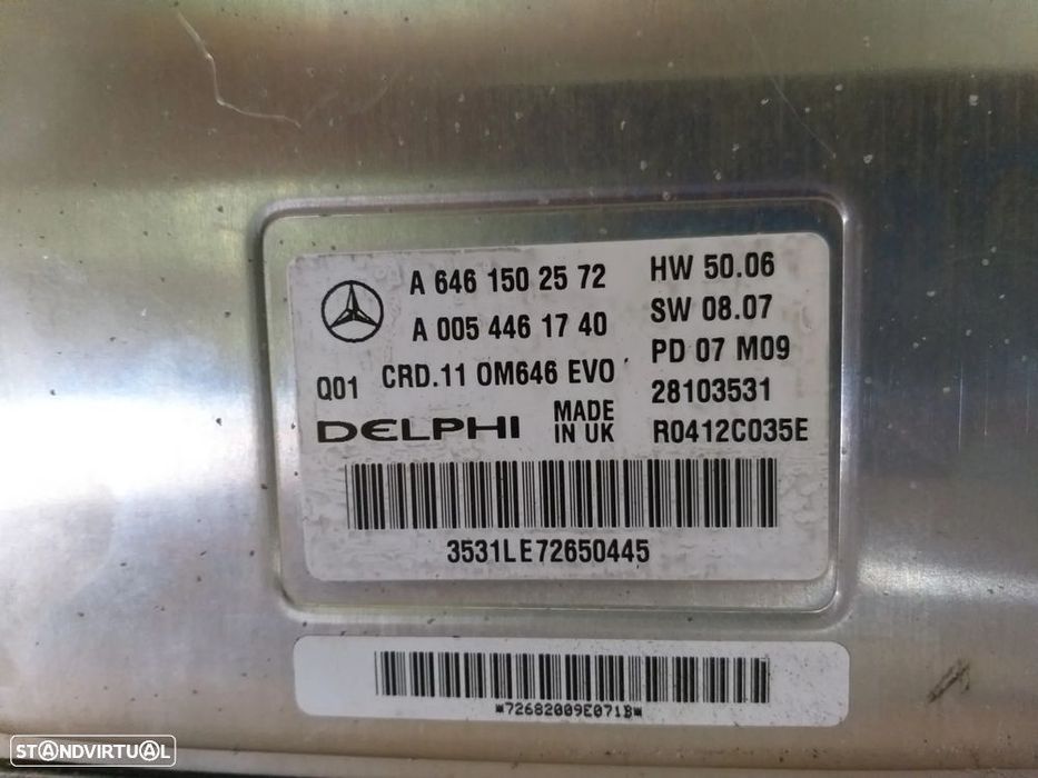 Centralina do motor kit centralina Mercedes W204 C200 / A64615.02572