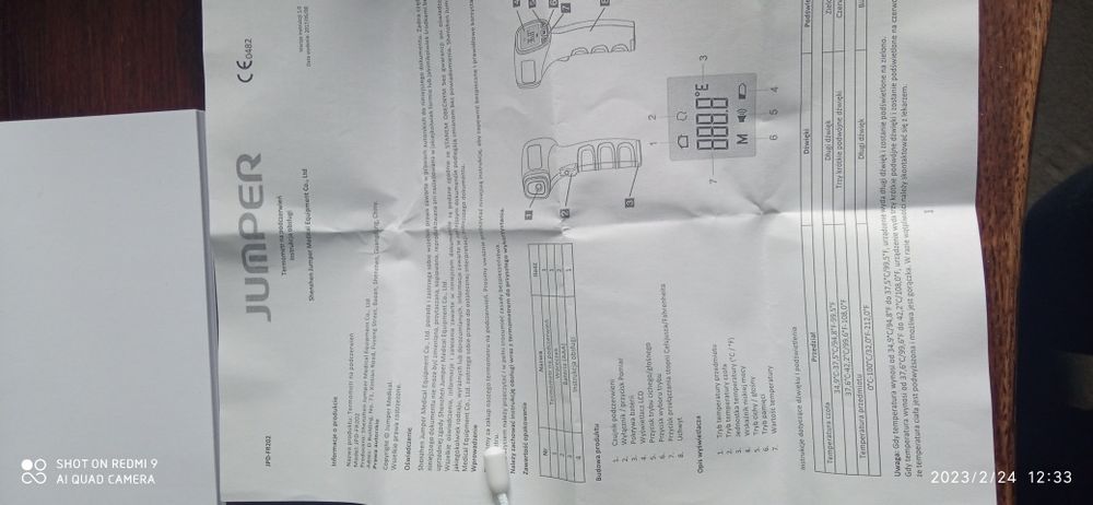 Sprzedam termometr bezdotykowy